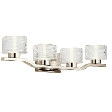 Kichler 45724PNLED Lasus 4 Light 28" Wide Integrated Led Bathroom Vanity Light - Nickel