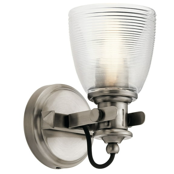 Kichler Flagship 1 Light Wall Sconce, Classic Pewter - 45871CLP