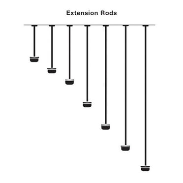 Kichler 4934 Extension Rod - Nickel