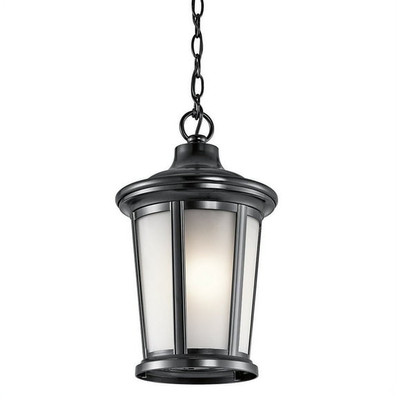 Kichler 49658 Black Turlee 1 Light Outdoor Pendant