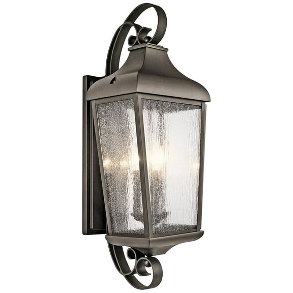 Kichler 49738 Forestdale 12" Wide 3 Light Outdoor Wall Sconce - Bronze