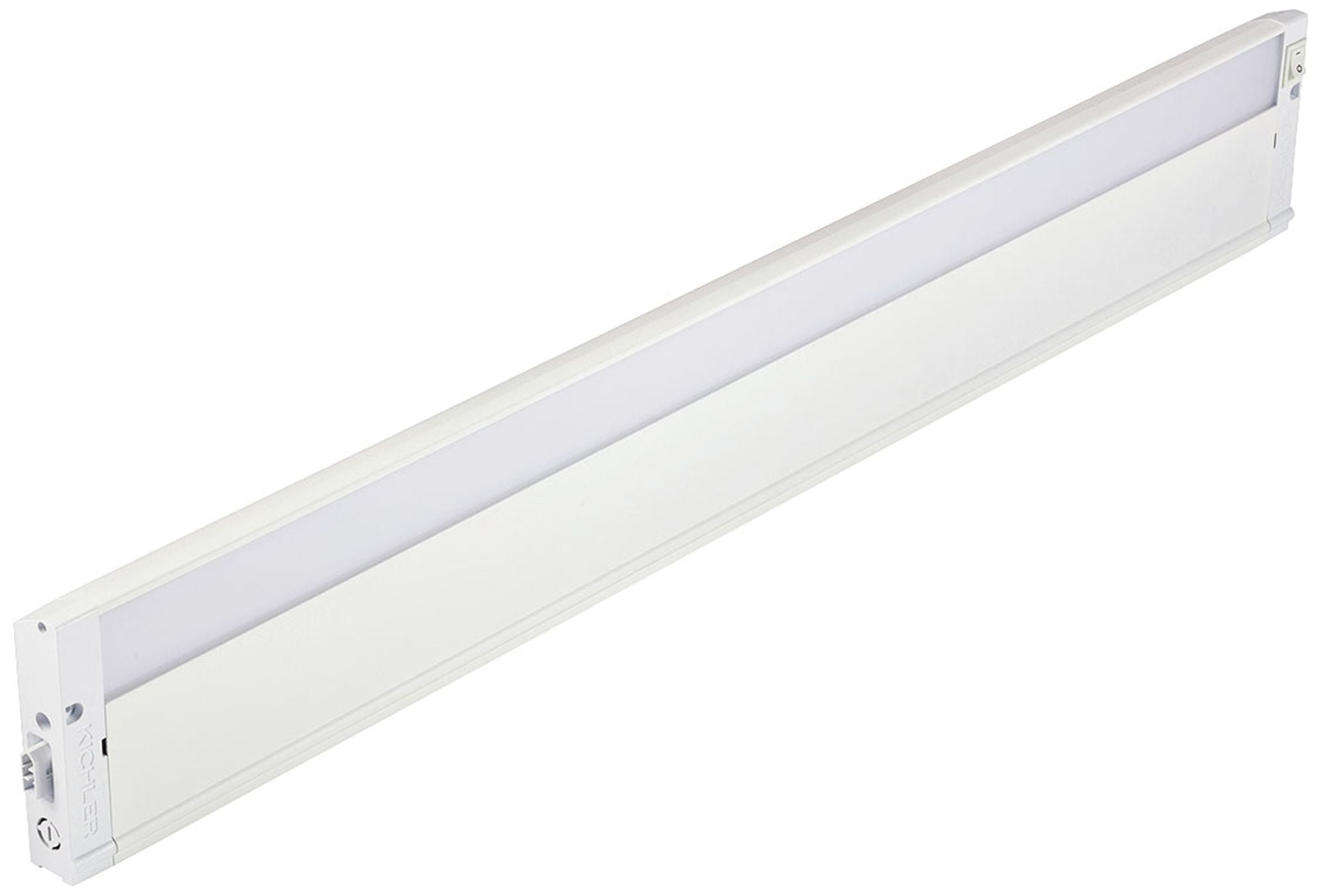 30'' White LED Under Cabinet Light Bar with Frosted Diffuser