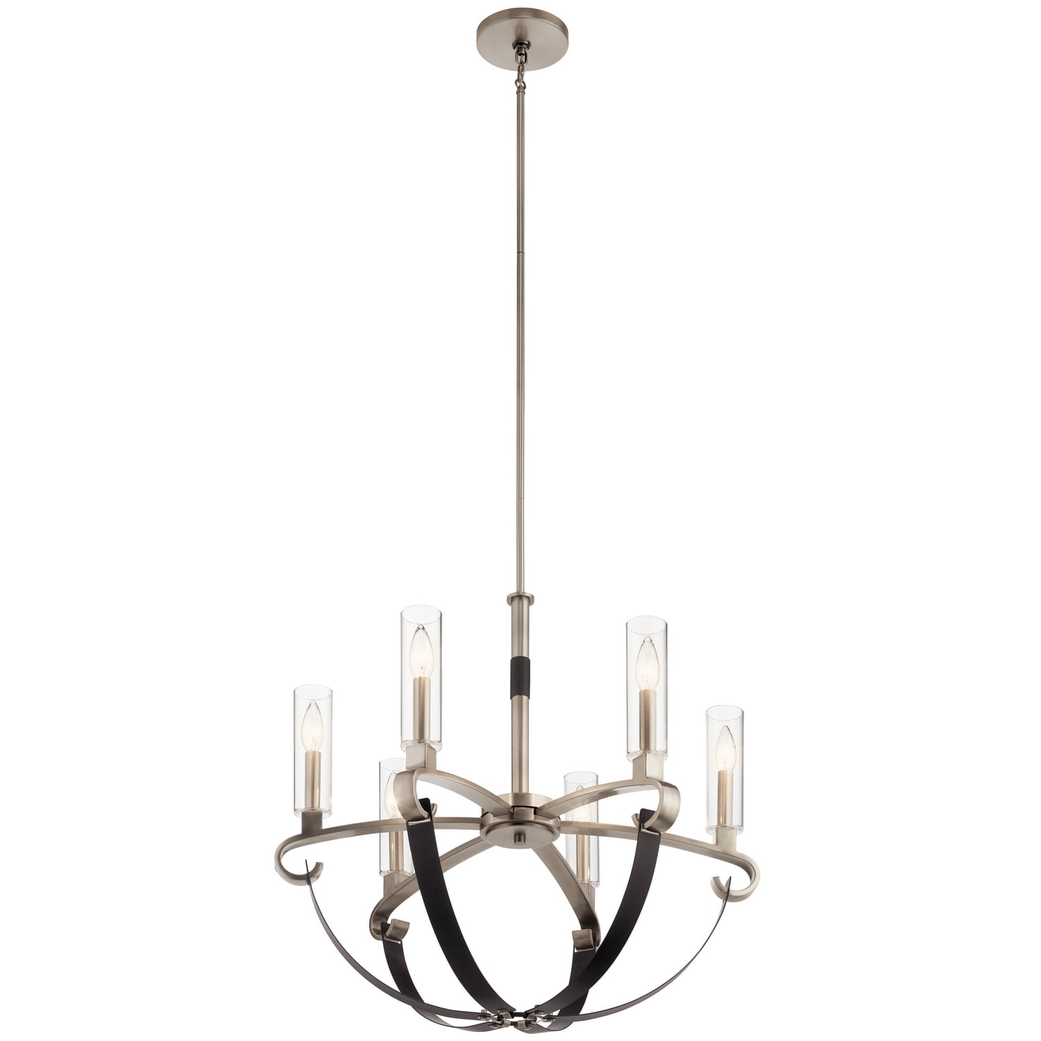 Chandelier 6Lt by Kichler 52015CLP in Pewter Finish