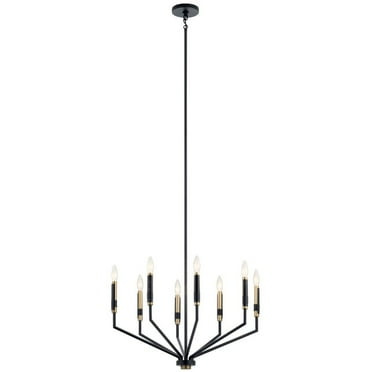 Armand 8-Light Contemporary Chandelier in Black