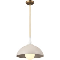 52476GRG Kichler Lighting Fira - 1 Light Pendant In Homestead Style-11.25 Inches Tall and 14 Inches Wide-Greige Finish