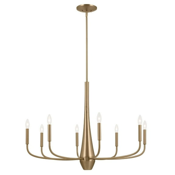 52526CPZ Kichler Lighting Deela - 8 Light Chandelier-27 Inches Tall and 36 Inches Wide-Champagne Bronze Finish