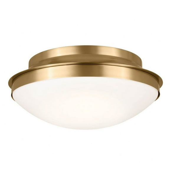 52545BNB Kichler Lighting Bretta - 3 Light Flush Mount In Traditional Style-7.5 Inches Tall and 17.75 Inches Wide-Brushed Natural Brass Finish