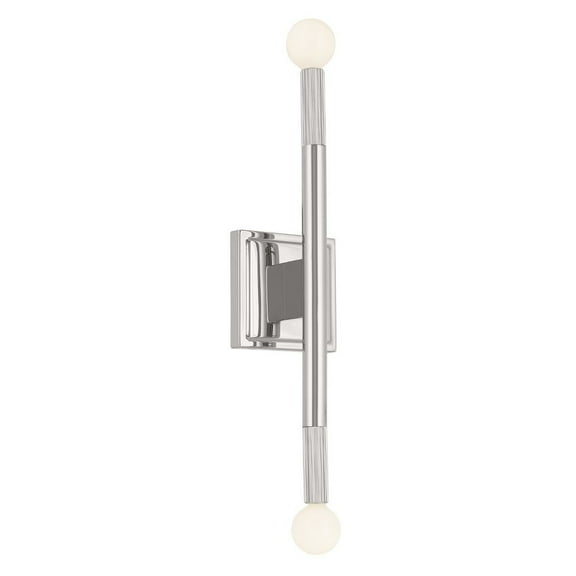 52556PN Kichler Lighting Odensa - 2 Light Wall Sconce-17 Inches Tall and 5 Inches Wide-Polished Nickel Finish