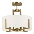 thumbnail image 1 of Kichler 52591 Malen 4 Light 16" Wide Semi-Flush Drum Ceiling Fixture - Bronze, 1 of 9