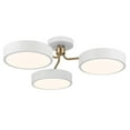 thumbnail image 1 of Sago 3-Light LED Semi-Flush Mount in White, 1 of 1