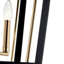 52620CPZBK Kichler Lighting Delvin - 4 Light Pendant In Traditional Style-31.75 Inches Tall and 22.25 Inches Wide-Champagne Bronze/Black Finish