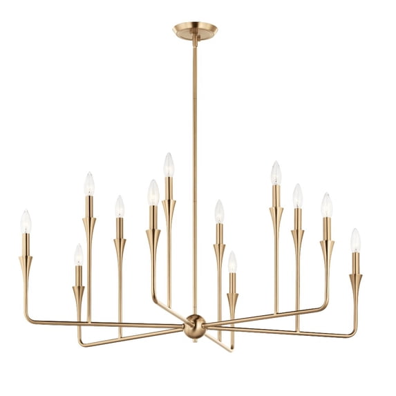 52692CPZ Kichler Lighting Alvaro - 12 Light Chandelier-20 Inches Tall and 39.75 Inches Wide-Champagne Bronze Finish