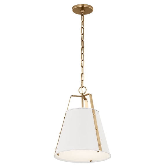 52710WH Kichler Lighting Etcher - 1 Light Pendant-17 Inches Tall and 13 Inches Wide-White Finish