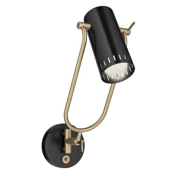 Kichler 52841BK Ruehl 15" Tall Wall Sconce - Black