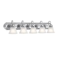 thumbnail image 1 of 5339CHS Kichler Lighting 5 Light Bath Vanity Approved for Damp Locations - with Traditional inspirations - 8 inches tall by 36 inches wide-Chrome, 1 of 6
