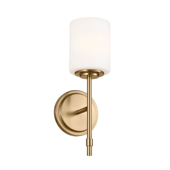 55140BNB Kichler Lighting Ali - 1 Light Wall Sconce In Traditional Style-14.5 Inches Tall and 5.25 Inches Wide-Brushed Natural Brass Finish