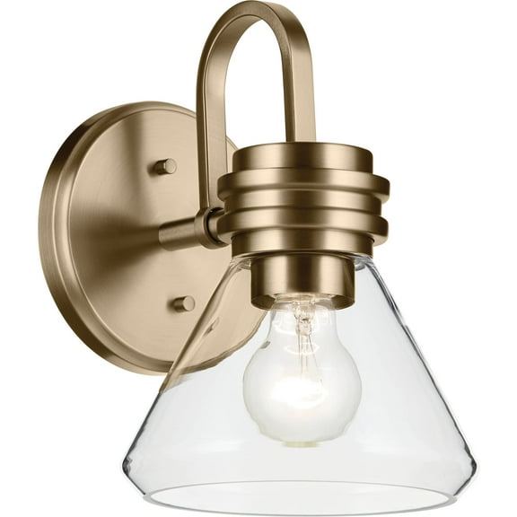 Kichler 55153Clr Farum 10" Tall Bathroom Sconce - Bronze