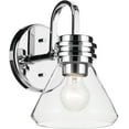 thumbnail image 1 of Kichler 55153CHCLR Farum 10" Tall Bathroom Sconce - Chrome, 1 of 7