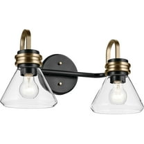 Kichler 55154Clr Farum 2 Light 19" Wide Vanity Light - Black