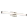 thumbnail image 1 of 55197NILED Kichler Lighting Laurene - 96W 2 LED Fluted Glass Large Linear Bath Vanity-5 Inch Tall and 31 Inch Wide-Brushed Nickel Finish, 1 of 4
