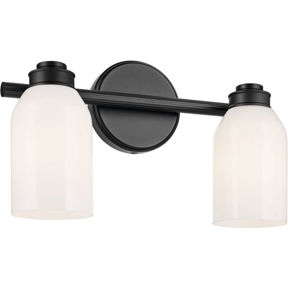 Kichler 55201BK Shae 2 Light 15" Wide Vanity Light - Black