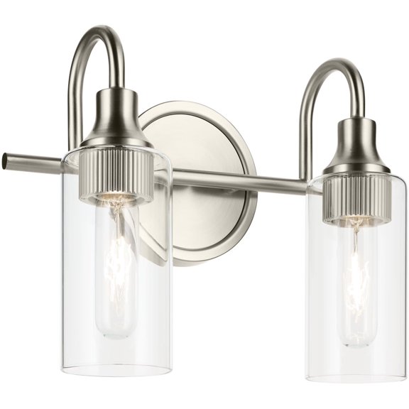 Kichler 55210NI Kavi 2 Light 13" Wide Vanity Light - Nickel