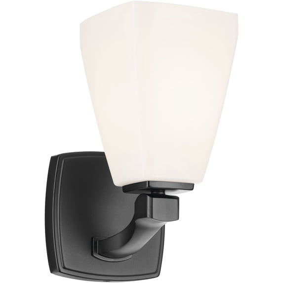 Kichler 55214BK Marant 10" Tall Bathroom Sconce - Black