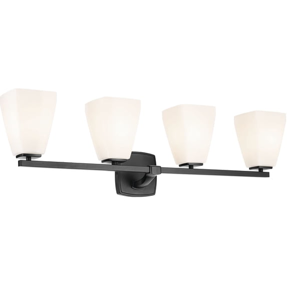 Kichler 55217BK Marant 4 Light 33" Wide Vanity Light - Black