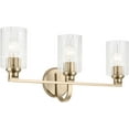 thumbnail image 1 of Kichler 55226CPZFLU Gioe 3 Light 24" Wide Vanity Light - Bronze, 1 of 7