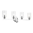 thumbnail image 1 of 55227CHFLU Kichler Lighting Gioe - 4 Light Bath Vanity-10.5 Inch Tall and 32.25 Inch Wide-Chrome Finish-Clear Fluted Glass Color, 1 of 4