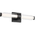 thumbnail image 1 of Kichler 55237BKLED Laurene 2 Light 19" Wide Led Vanity Light - Black, 1 of 7