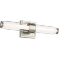 thumbnail image 1 of Kichler 55237NILED Laurene 2 Light 19" Wide Led Vanity Light - Nickel, 1 of 7