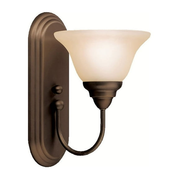 Kichler 5991 Modern One Light Reversible Wall Sconce From The Telford Collection - Bronze