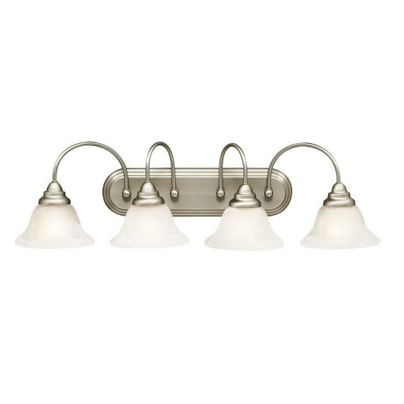 5994NI-Kichler Lighting-Telford - 4 Light Bath Fixture - 9 Inches Tall By 33.25 Inches Wide Telford - 4 Light Bath Fixture - 9 Inches Tall By 33.25