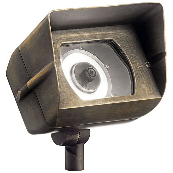 16070CBR27-Kichler Lighting-4.3W LED Wall Wash - with Utilitarian inspirations - 6 inches tall by 6.5 inches wide 2700 Kelvin Centennial Brass Finish