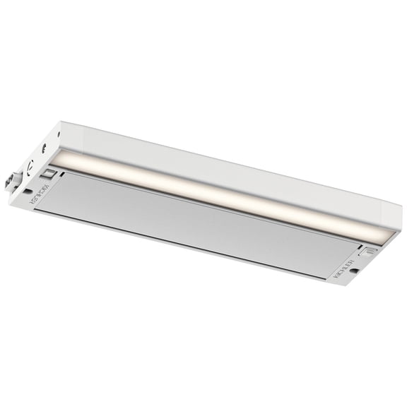 Kichler 6U 12" Wide Textured White LED Under Cabinet Light