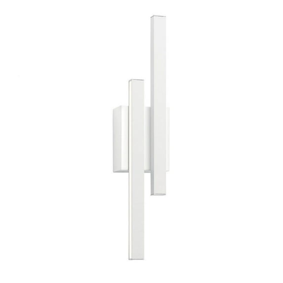 22.25 Inch 17W 2 Led Wall Sconce-White Finish Elan Lighting 83702Wh