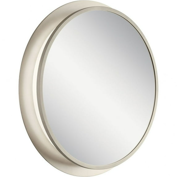 Chennai 30"W Premium Backlit LED Bathroom Vanity Wall Mirror, Satin Nickel Finish by Kichler