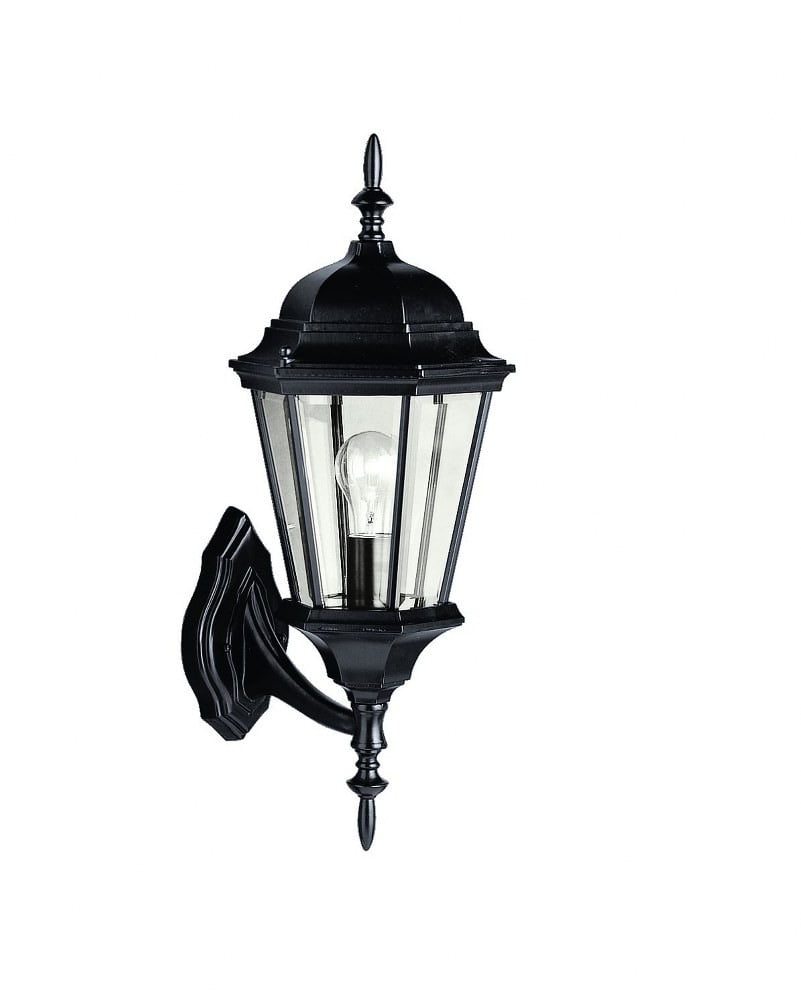 Madison Black 20" Outdoor Wall Lantern with Clear Glass
