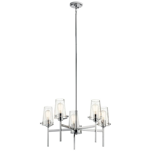 Kichler Alton 27" Wide Polished Nickel 5-Light Chandelier