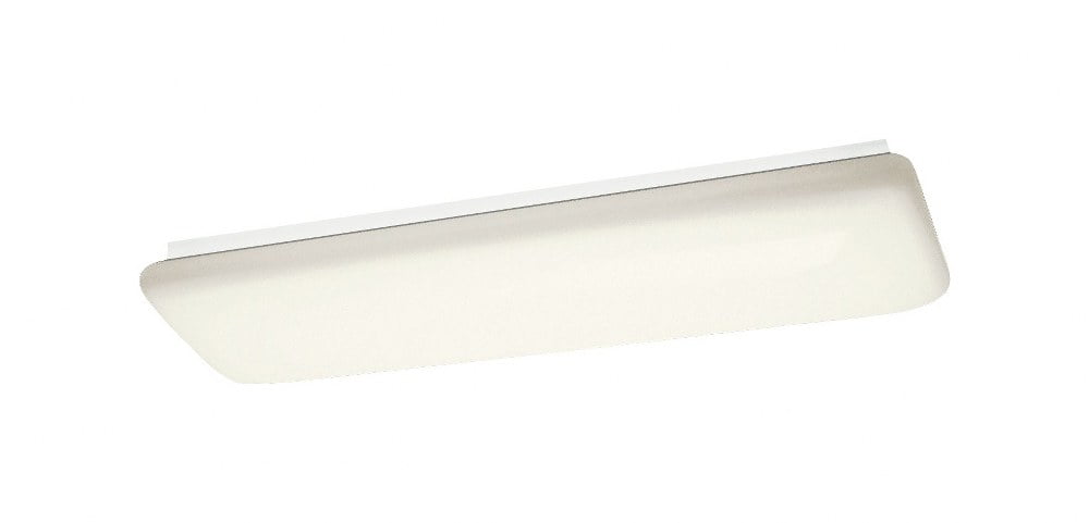 Elegant Utilitarian White Glass 2-Light Flush Ceiling Mount