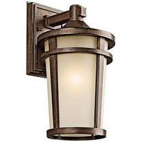 Kichler Atwood 490 Outdoor Wall Lantern - Brown Stone