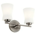 thumbnail image 1 of Kichler Brianne 9 1/2"H 2-Light Classic Pewter Wall Sconce, 1 of 10
