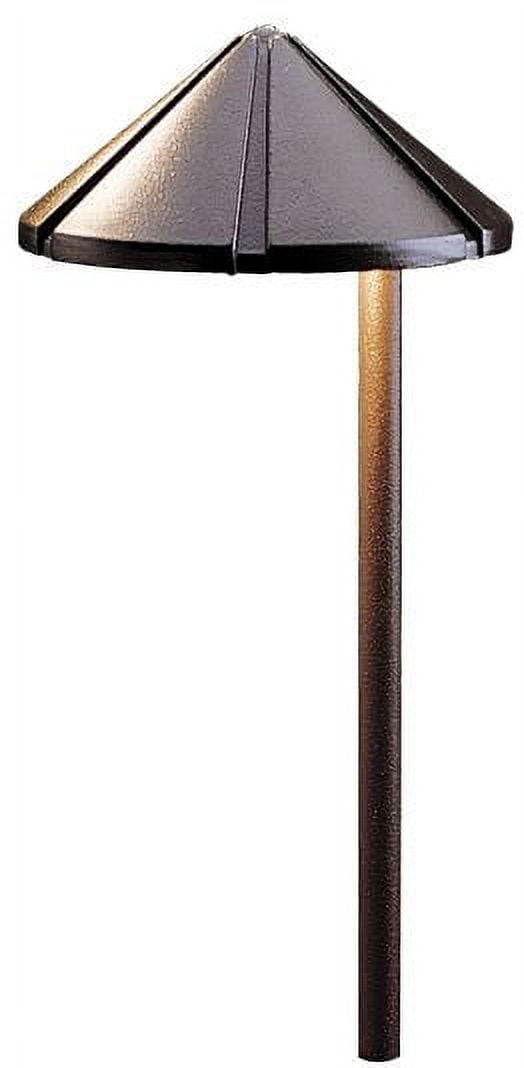 Textured Bronze Aluminum Pathway Light with Down Lighting