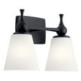 thumbnail image 1 of Kichler Cosabella 10 1/4" High 2-Light Black Wall Sconce, 1 of 2