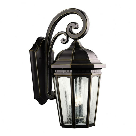Kichler Courtyard 903 3 Light Outdoor Wall Lantern