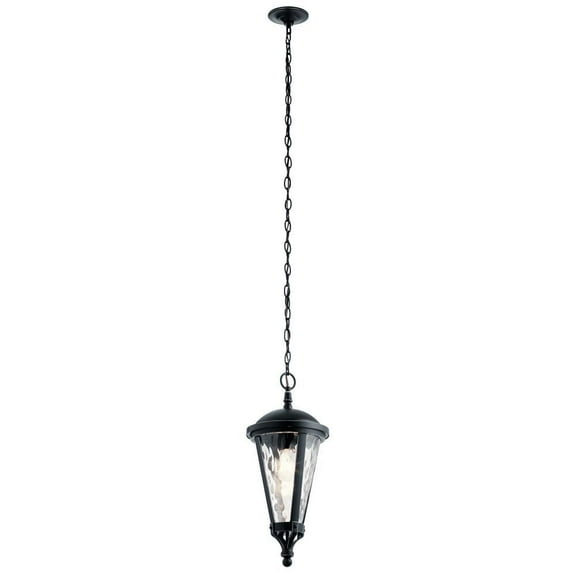 Kichler Cresleigh 21 1/4"H Black and Silver Outdoor Hanging Light