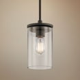 thumbnail image 1 of Kichler Crosby 6" Wide Olde Bronze 1-Light Clear Glass Mini Pendant, 1 of 5