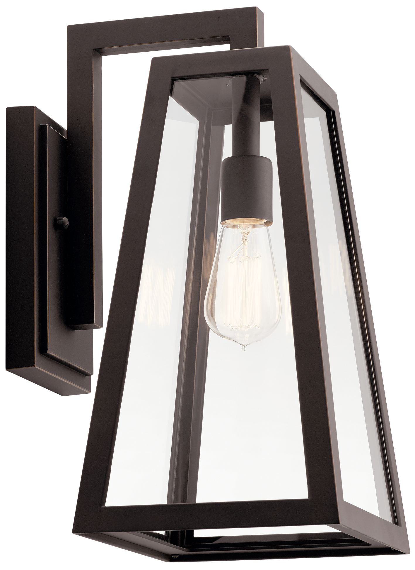 Kichler Delison 17" High Dark Bronze Rustic Modern Outdoor Wall Sconce