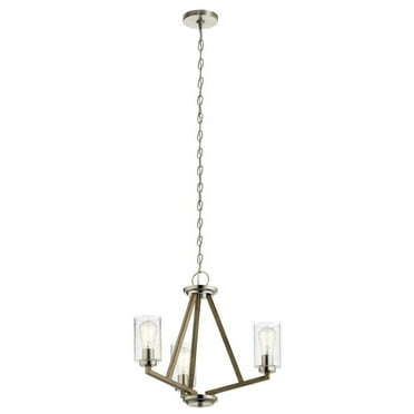 Kichler Deryn 22" Wide Distressed Antique Gray 3-Light Chandelier